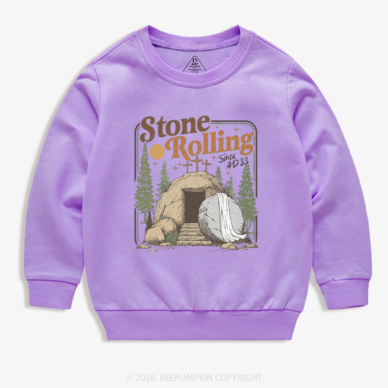 Trendy Music Easter Jesus Christ Kid's Sweatshirt