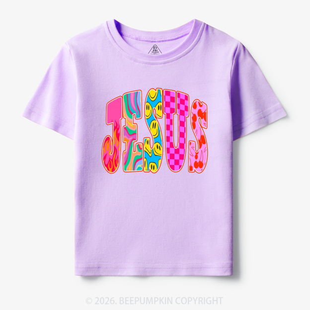 Jesus Loves Me Retro Colorful Toddler&Kid's Tees