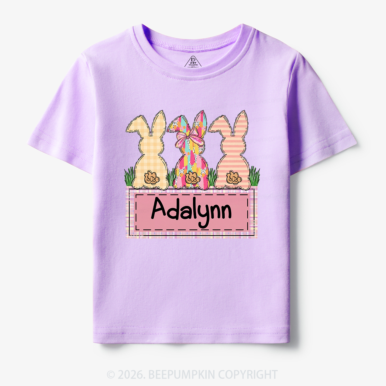 Personalized Name Retro Happy Easter Toddler&Kid's Tees