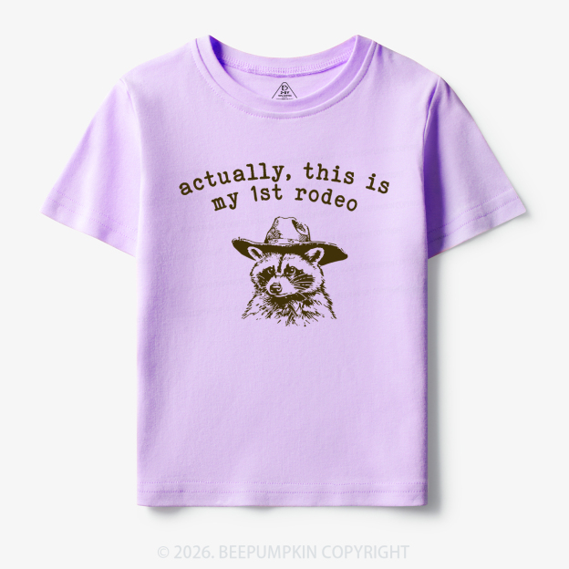 Raccoon My first Rodeo Birthday Toddler&Kid's Tees