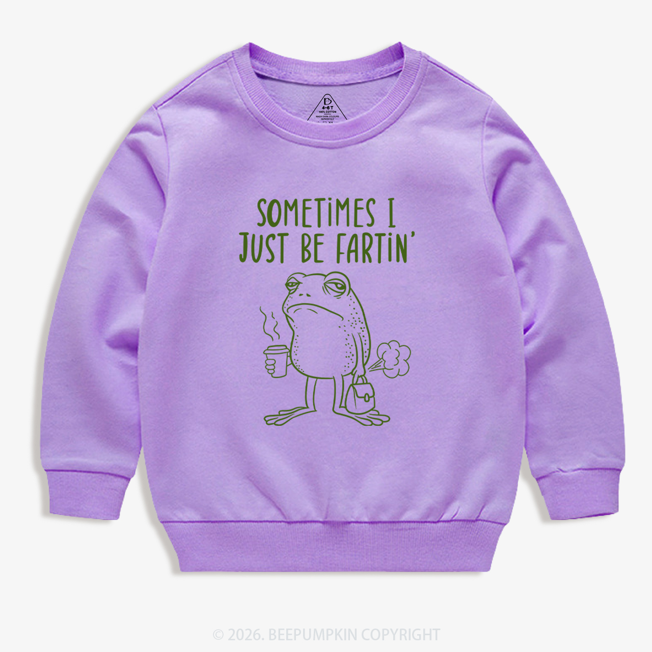 Sometimes I Just Be Fartin' Kid's Sweatshirt 7