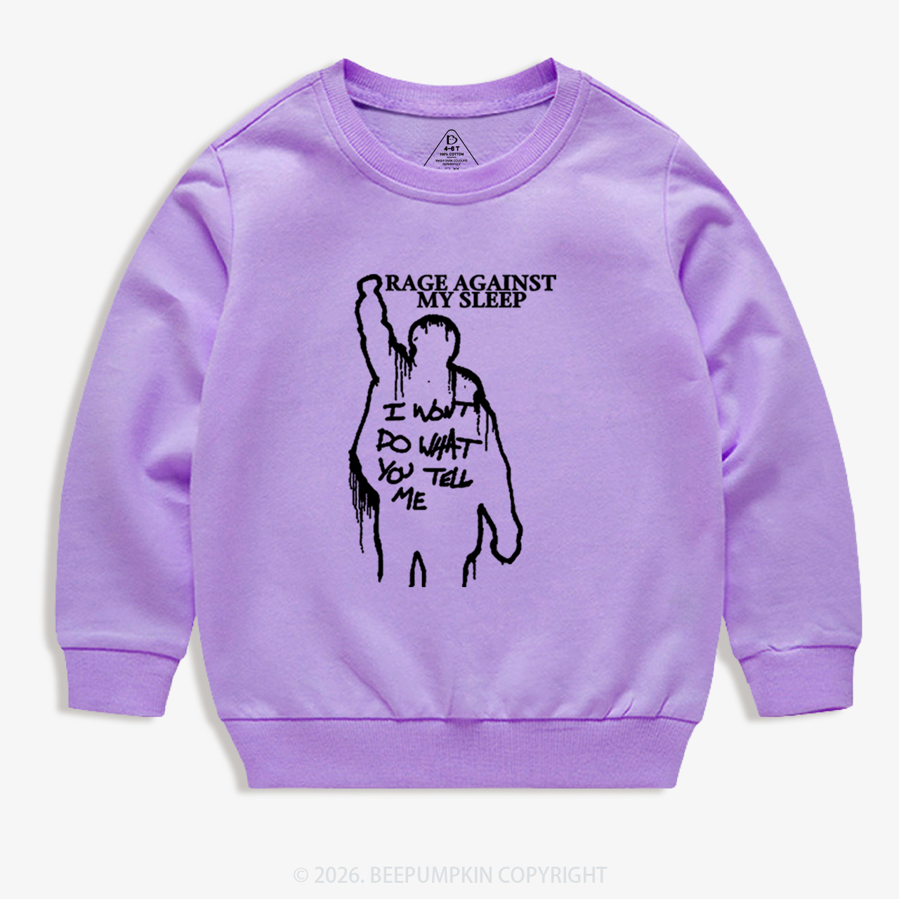 Rage Against My Sleep Kid's Sweatshirt 7