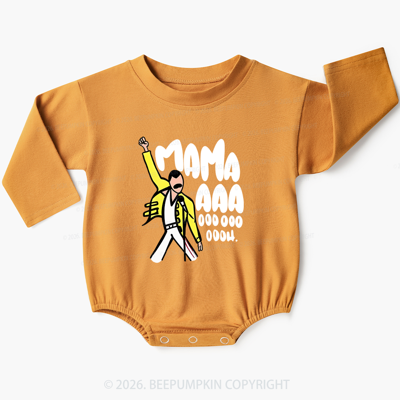 Mama Aaa Oooh Baby Bubble Romper Beepumpkin 8
