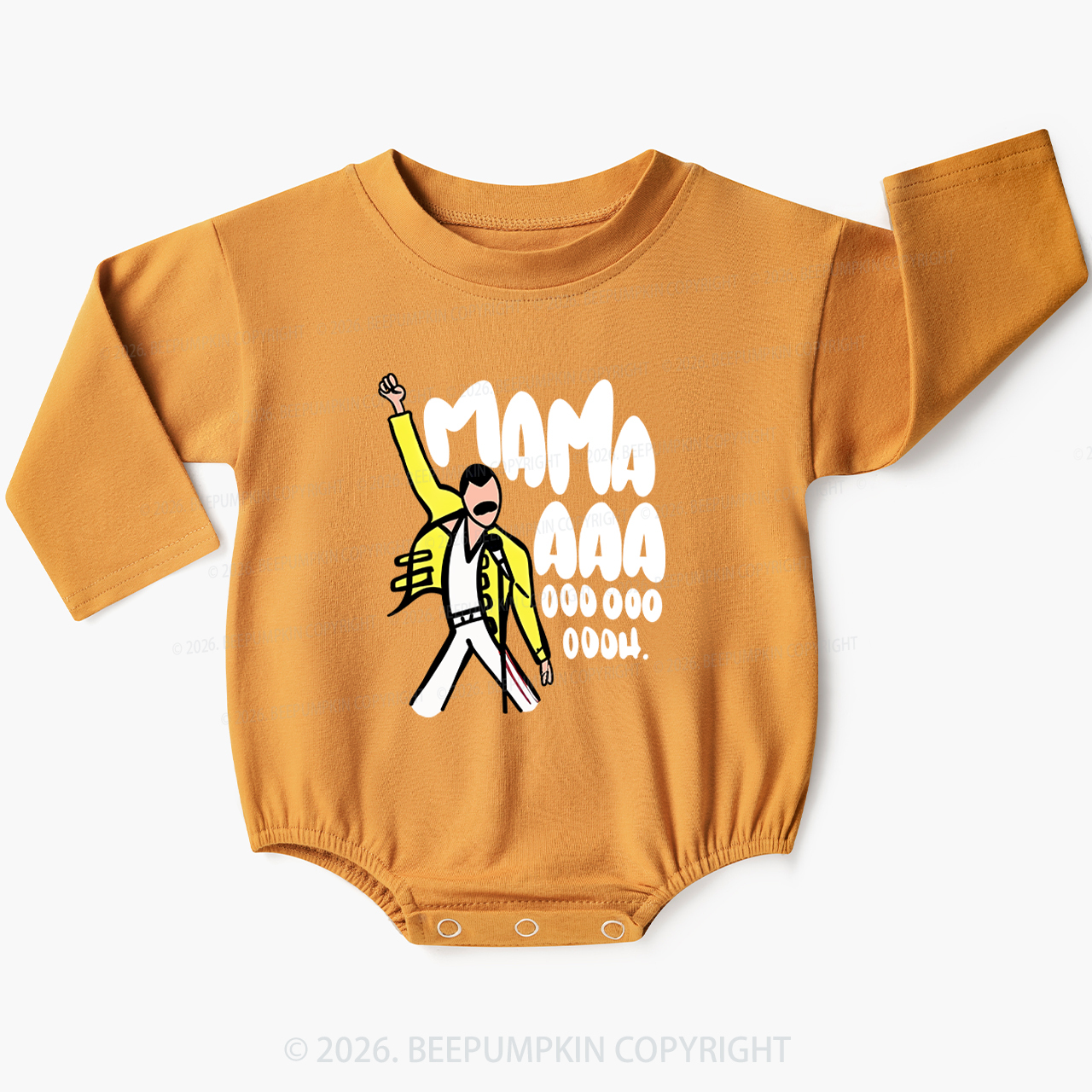 Mama Aaa Oooh Baby Bubble Romper Beepumpkin 8