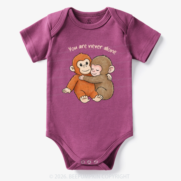 You Are Never Alone Punch Monkey Bodysuit