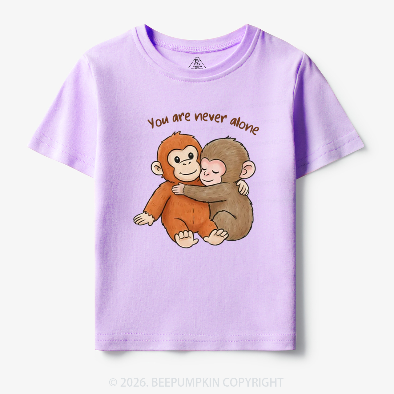 You Are Never Alone Punch Monkey Toddler&Kid's Tees