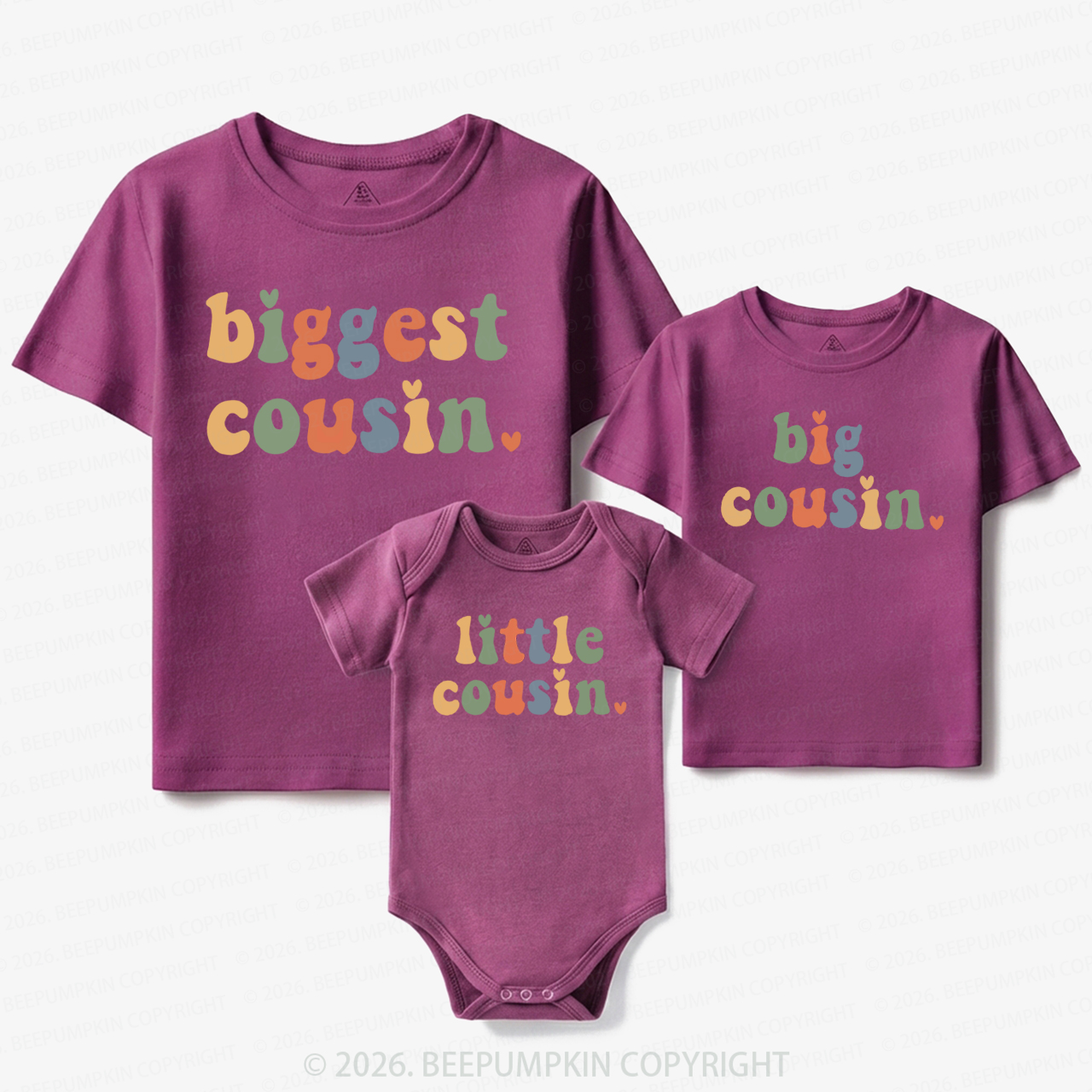Colorful Cousin Crew Matching Tees For Siblings