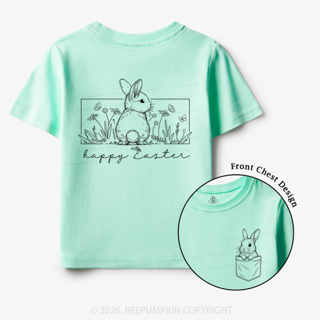 Happy Easter Spring Flowers Toddler&Kid's Tees