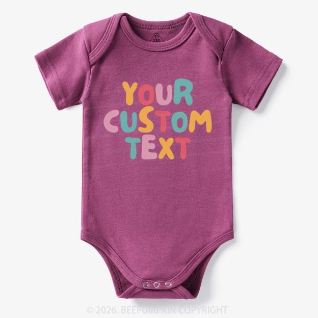 Personalized Retro Your Text Bodysuit