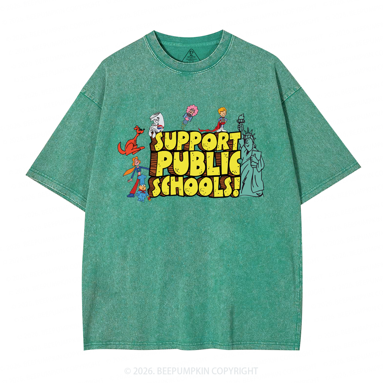 Support Public Schools Washed T-Shirts