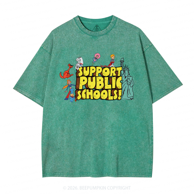 Support Public Schools Washed T-Shirts
