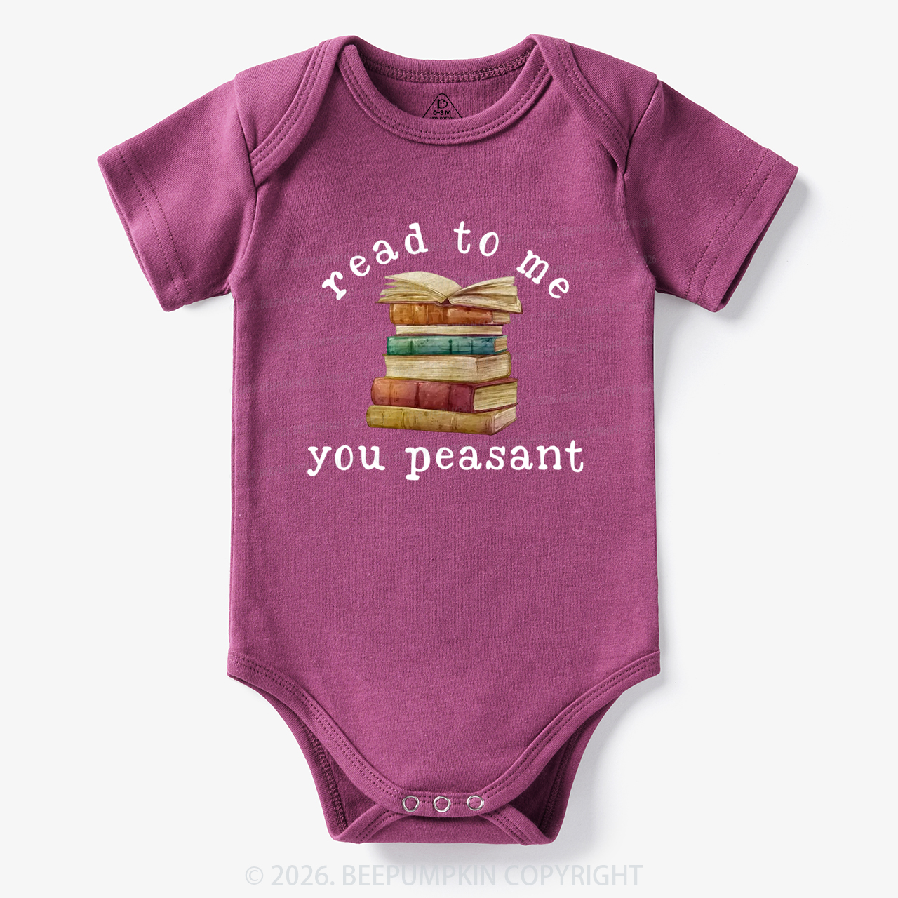 Read To Me You Peasant Book Lover Bodysuit