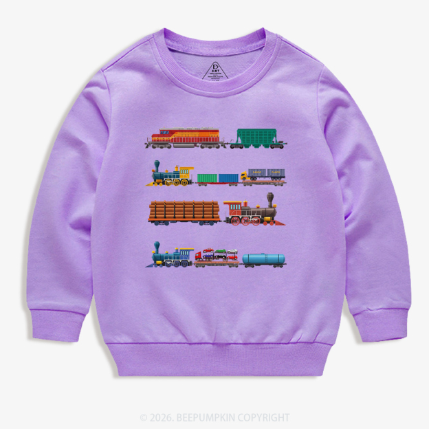 Rainbow Train Kid's Sweatshirt