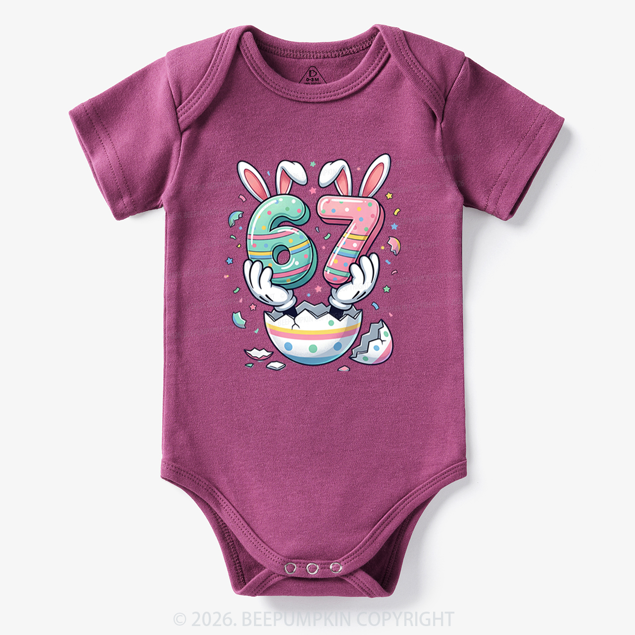 67 Easter Bunny Funny Bodysuit