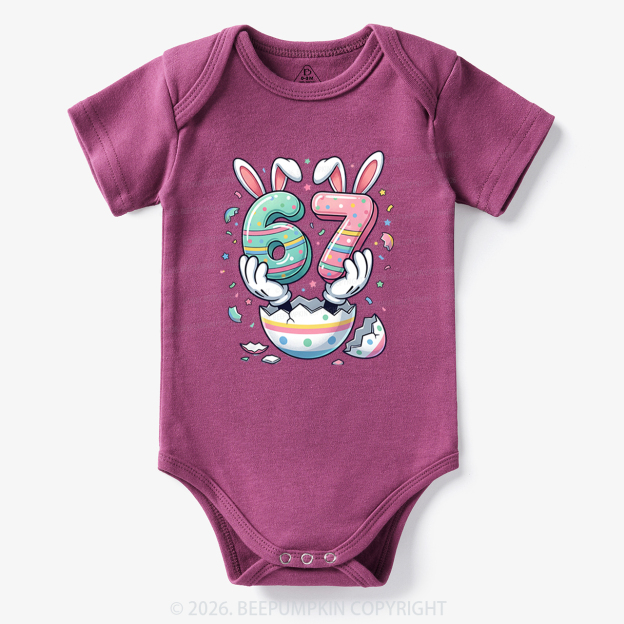 67 Easter Bunny Funny Bodysuit