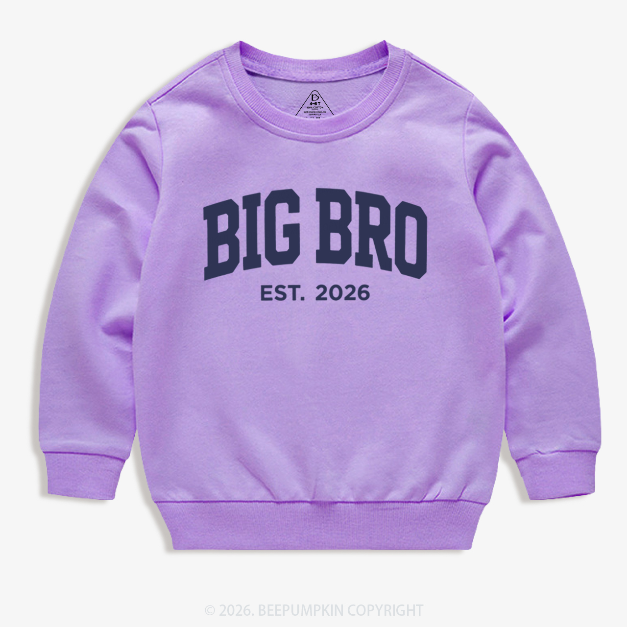 Big Bro Est 2026 Kid's Sweatshirt