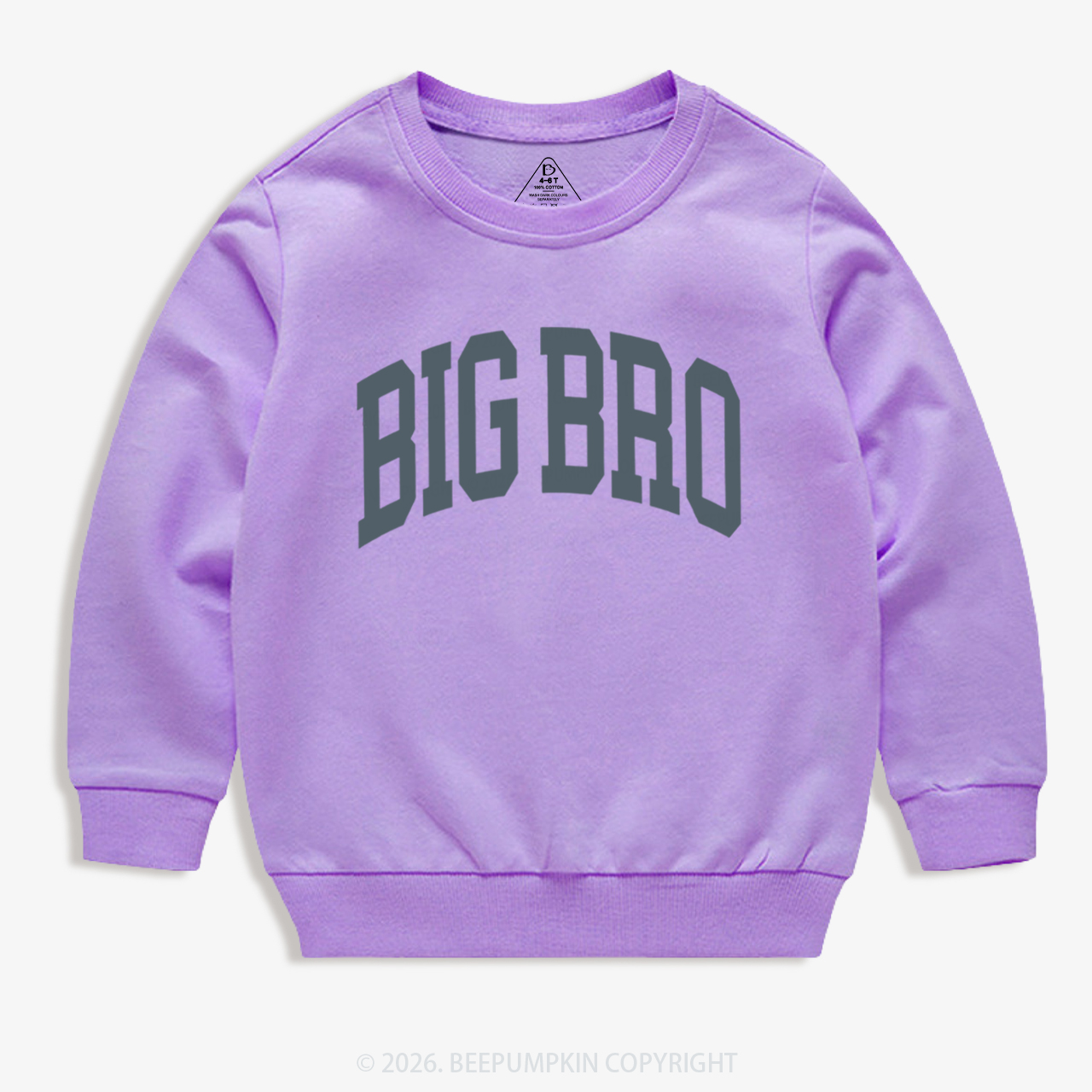 Big Bro Boho Natural Kid's Sweatshirt