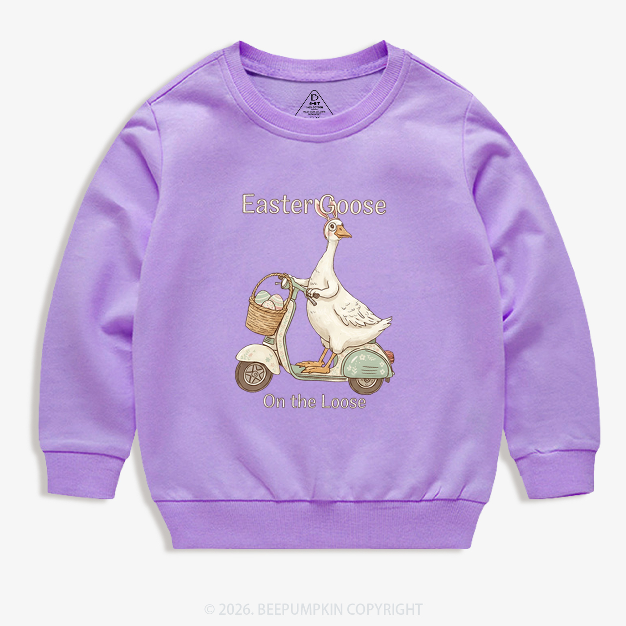 Easter Silly Goose Holiday Meme Kid's Sweatshirt