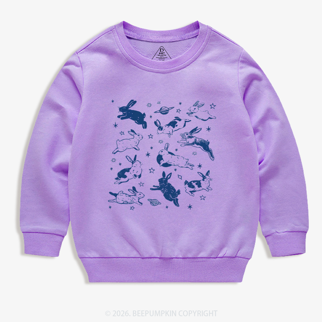 Bunnies in Space Kid's Sweatshirt