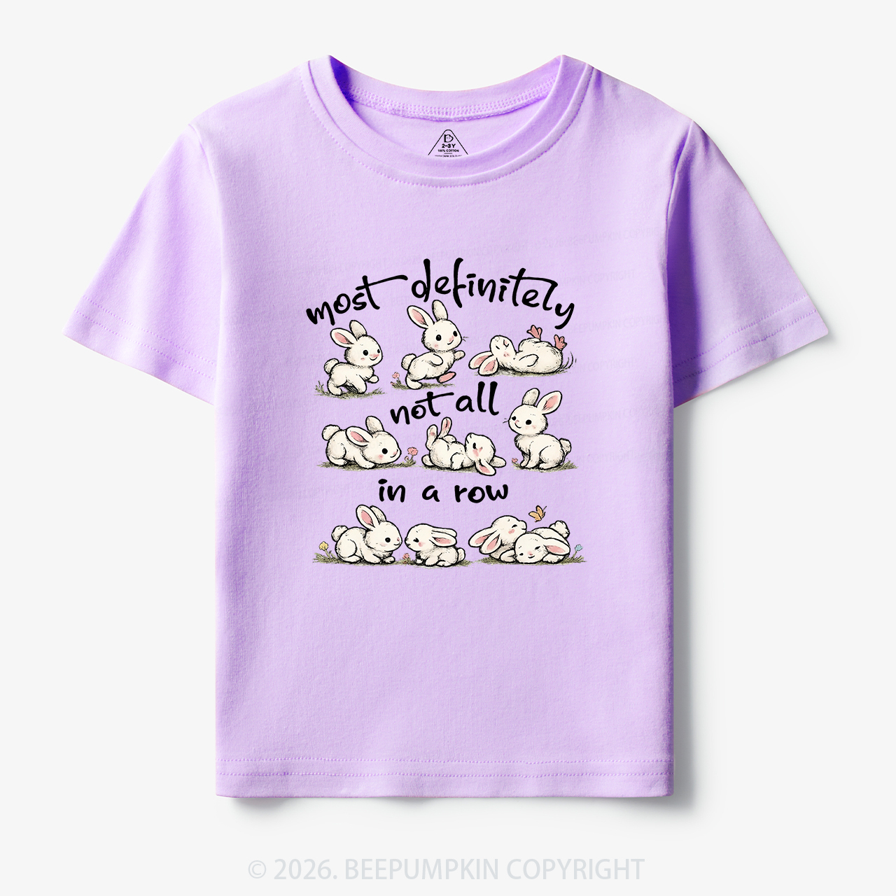 Funny Bunnies Not All In a Row Sarcastic Toddler&Kid's Tees