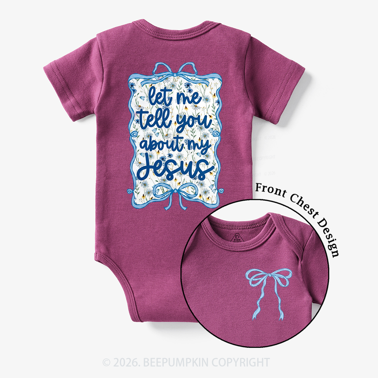 Love like Jesus Coquette Bows Bodysuit