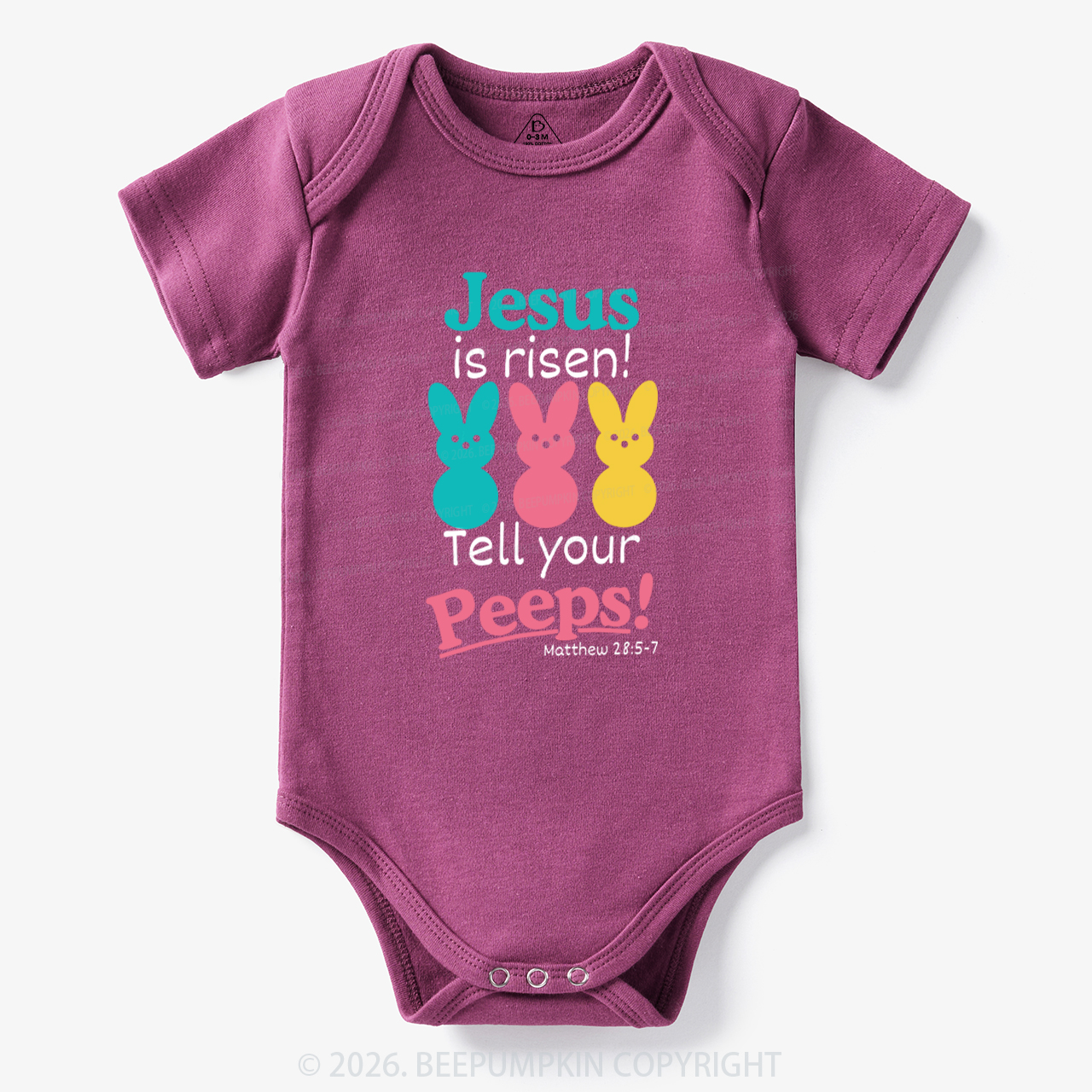 Jesus Is Risen Tell Your Peeps Funny Bodysuit