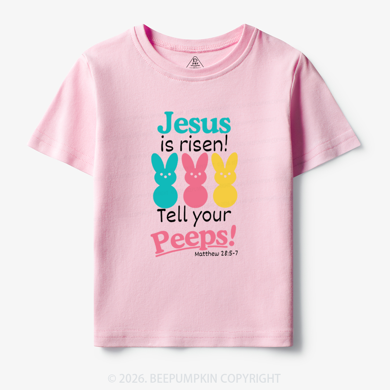 Jesus Is Risen Tell Your Peeps Funny Toddler&Kid's Tees