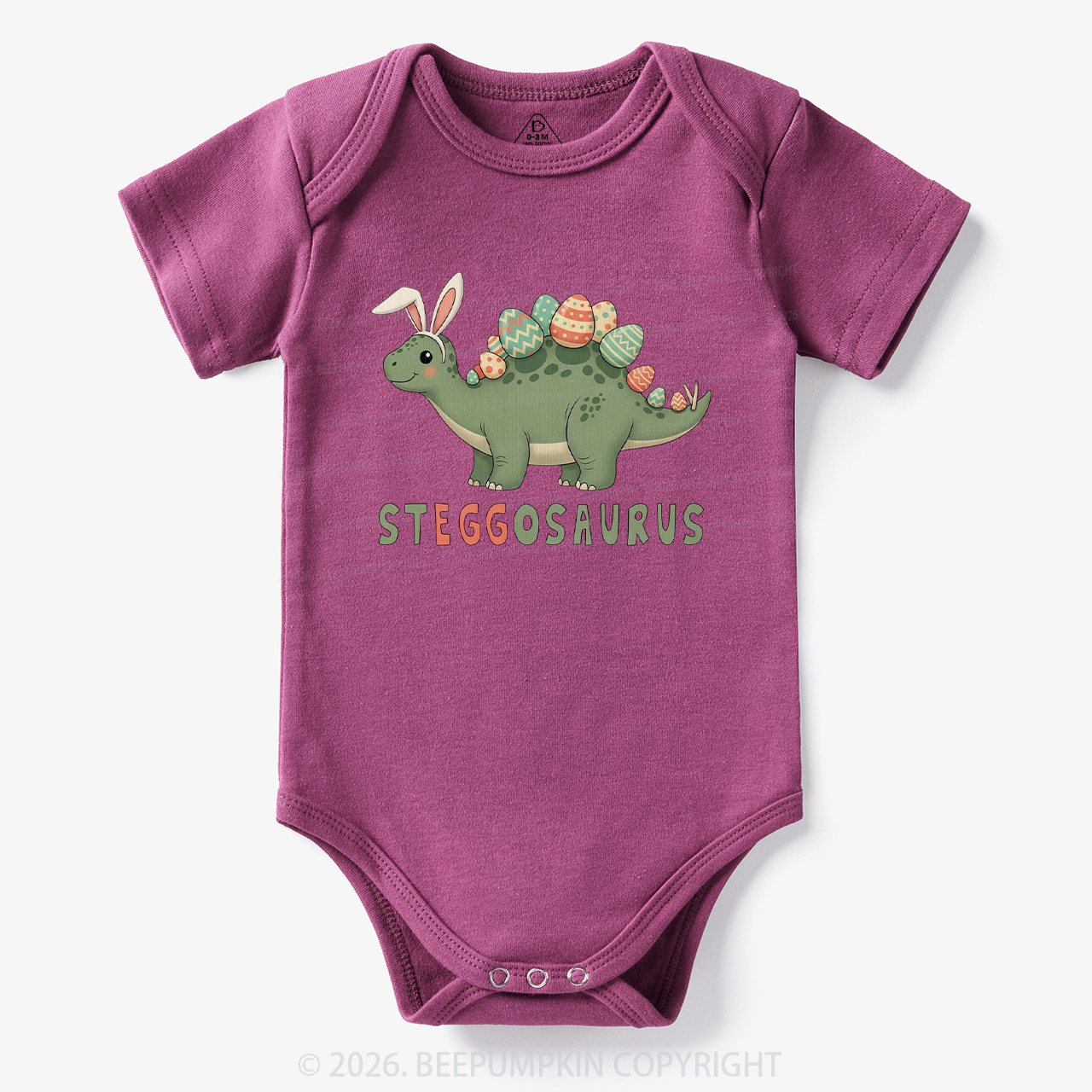 Steggosaurus Easter Dinosaur Bodysuit