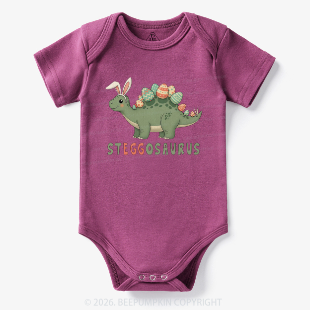 Steggosaurus Easter Dinosaur Bodysuit