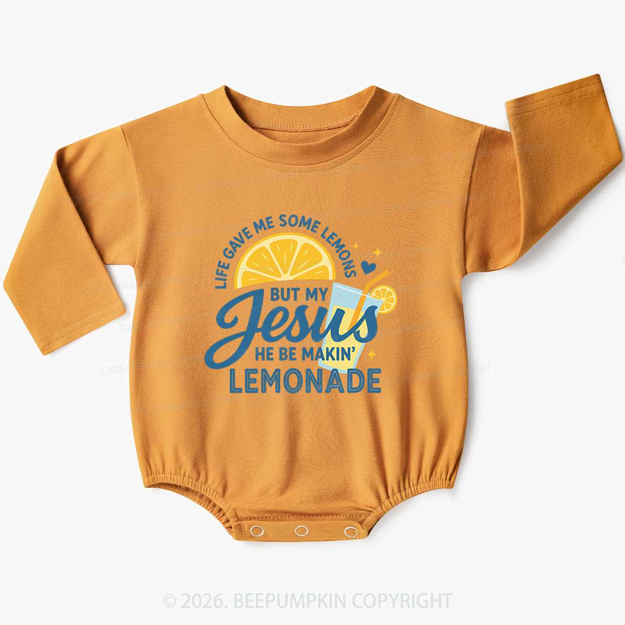 Life Gave Me Some Lemons Jesus Baby Bubble Romper