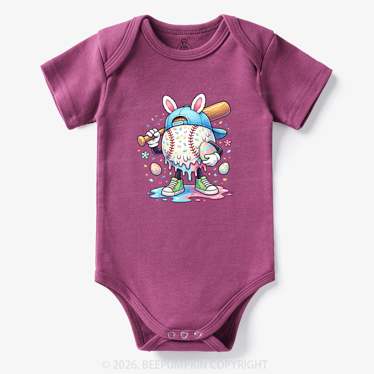 Easter Baseball Drip Bodysuit
