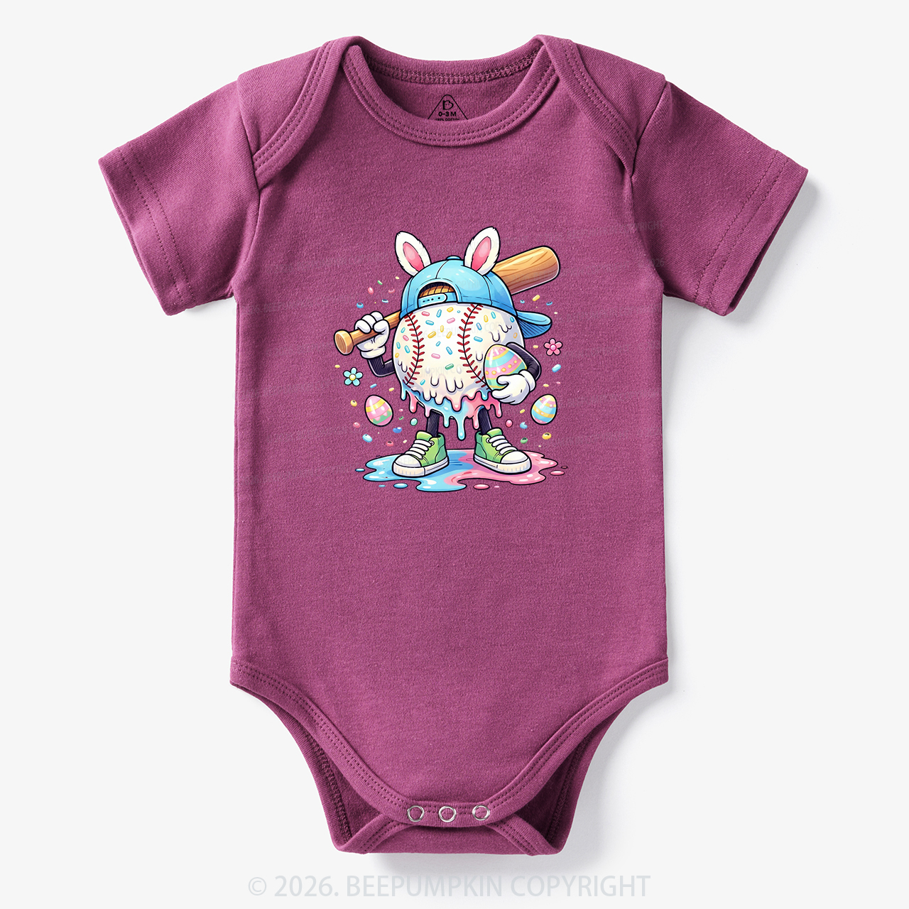 Easter Baseball Drip Bodysuit