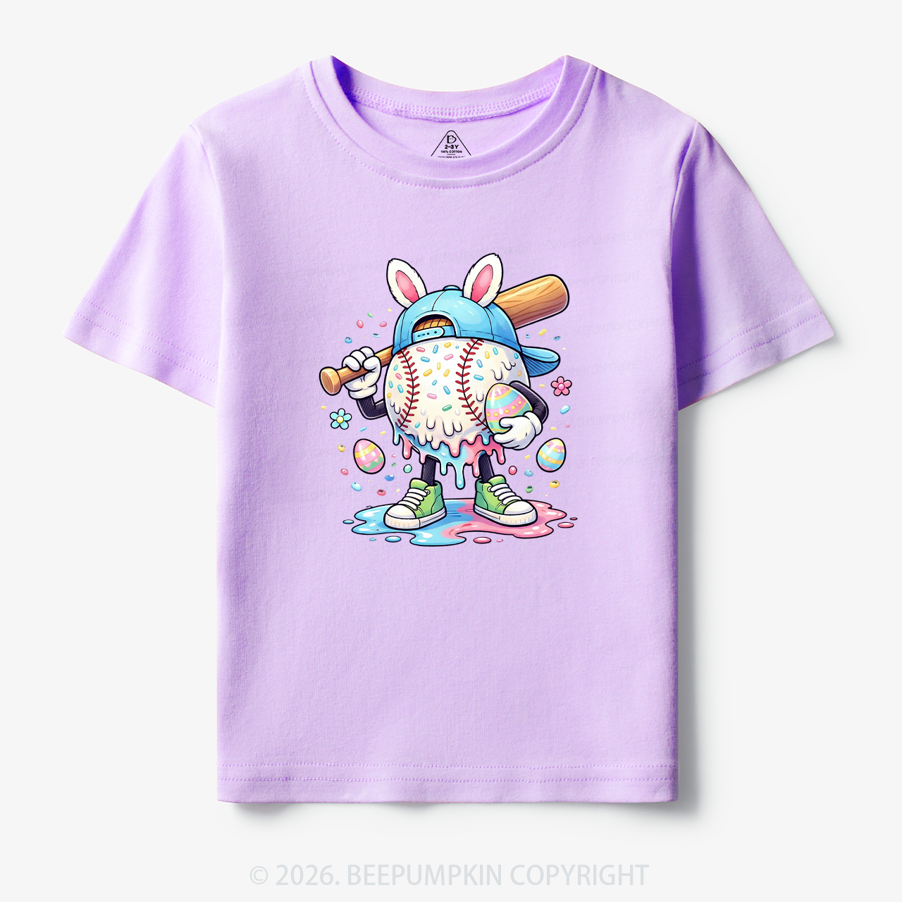 Easter Baseball Drip Toddler&Kid's Tees