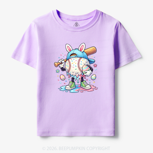 Easter Baseball Drip Toddler&Kid's Tees