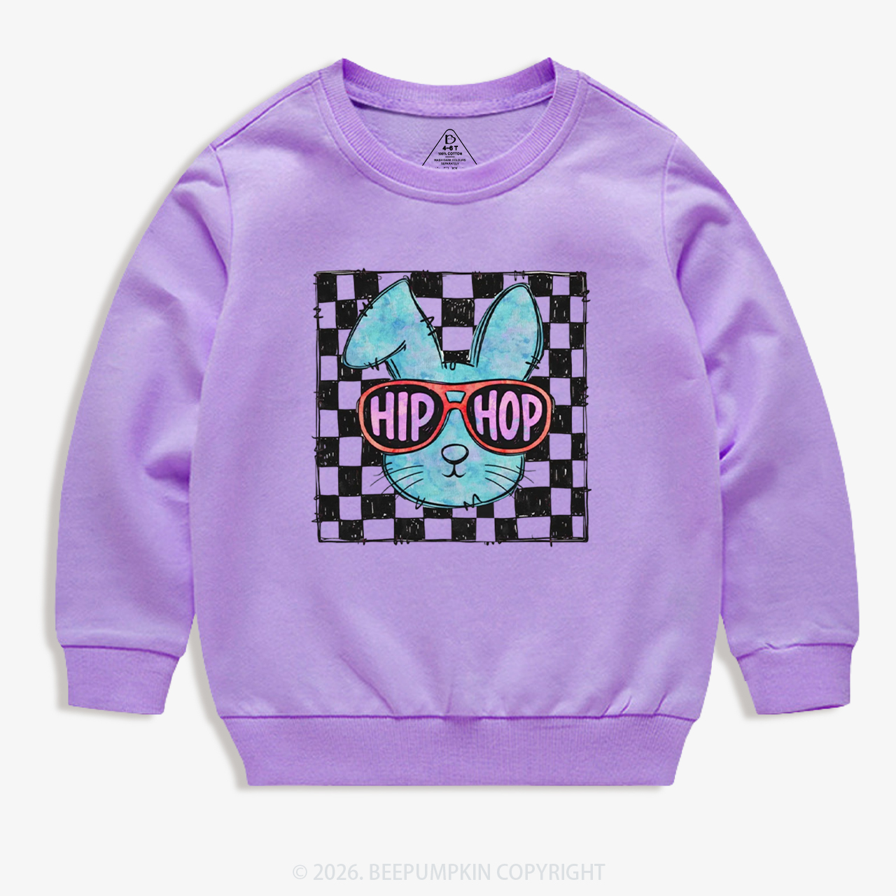 Hip Hop Bunny Easter Kid's Sweatshirt