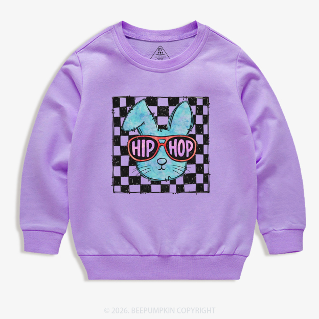 Hip Hop Bunny Easter Kid's Sweatshirt