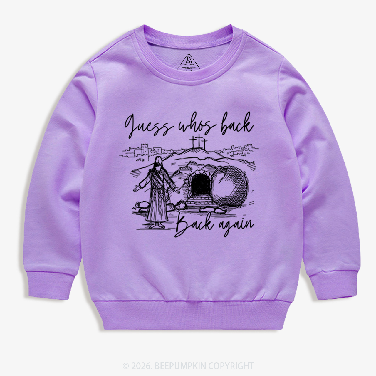 Guess Who's Back Again Funny Jesus Kid's Sweatshirt