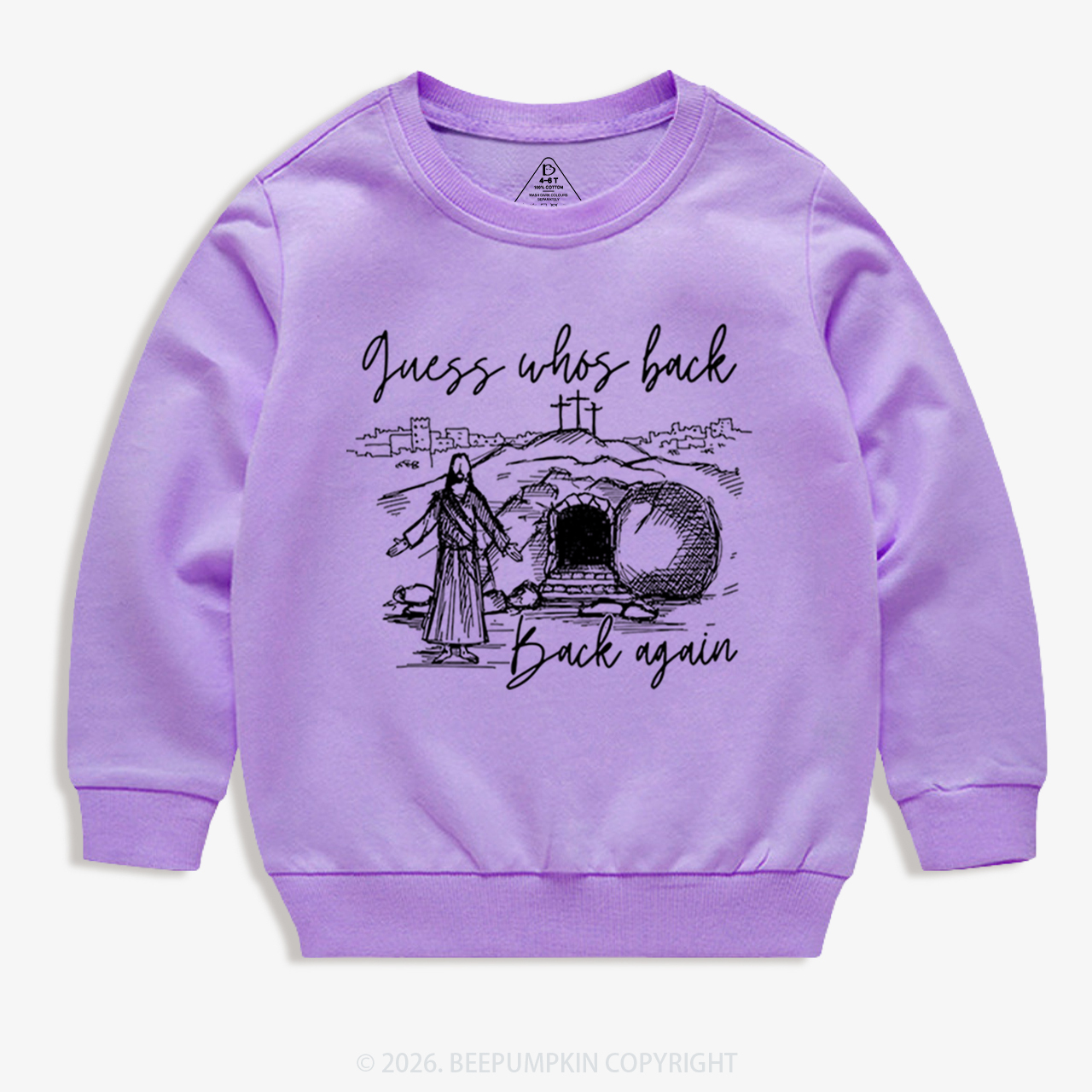 Guess Who's Back Again Funny Jesus Kid's Sweatshirt