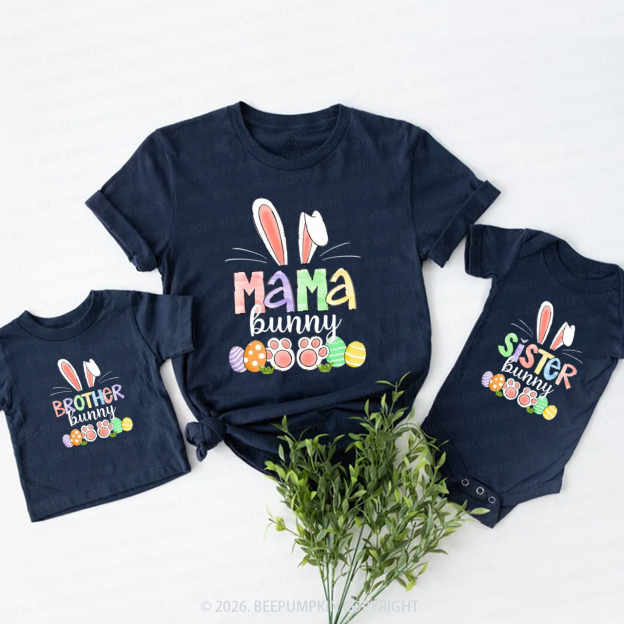 Personalized Easter Bunny Egg Family Matching T-Shirts