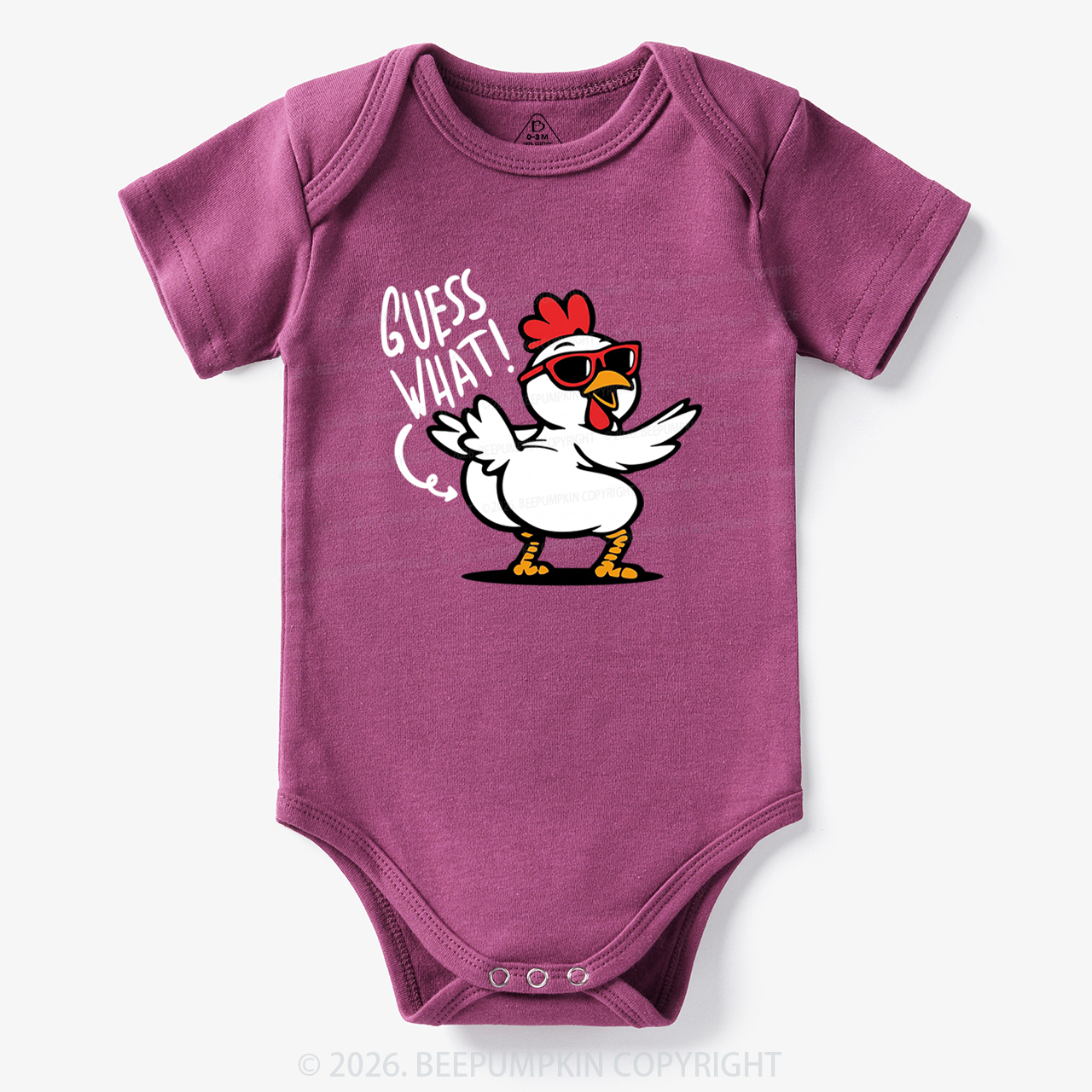 Funny Guess What Chicken Butt Bodysuit