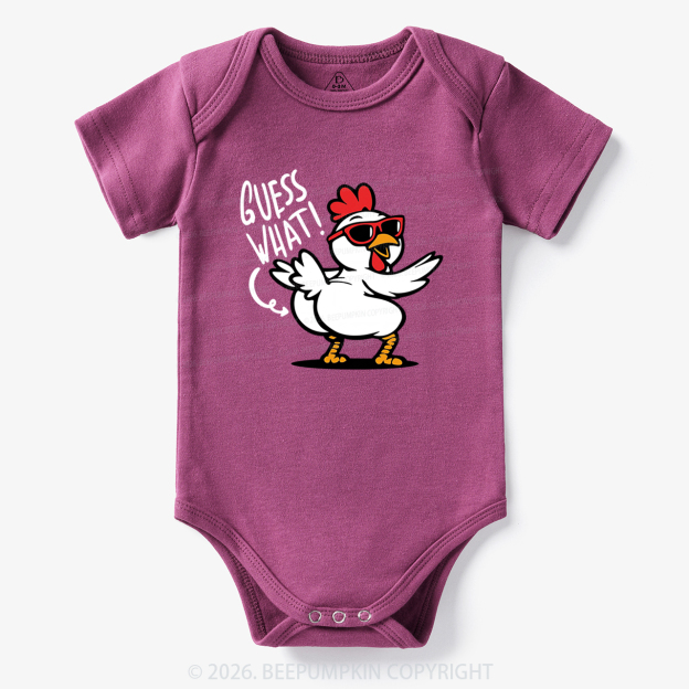 Funny Guess What Chicken Butt Bodysuit