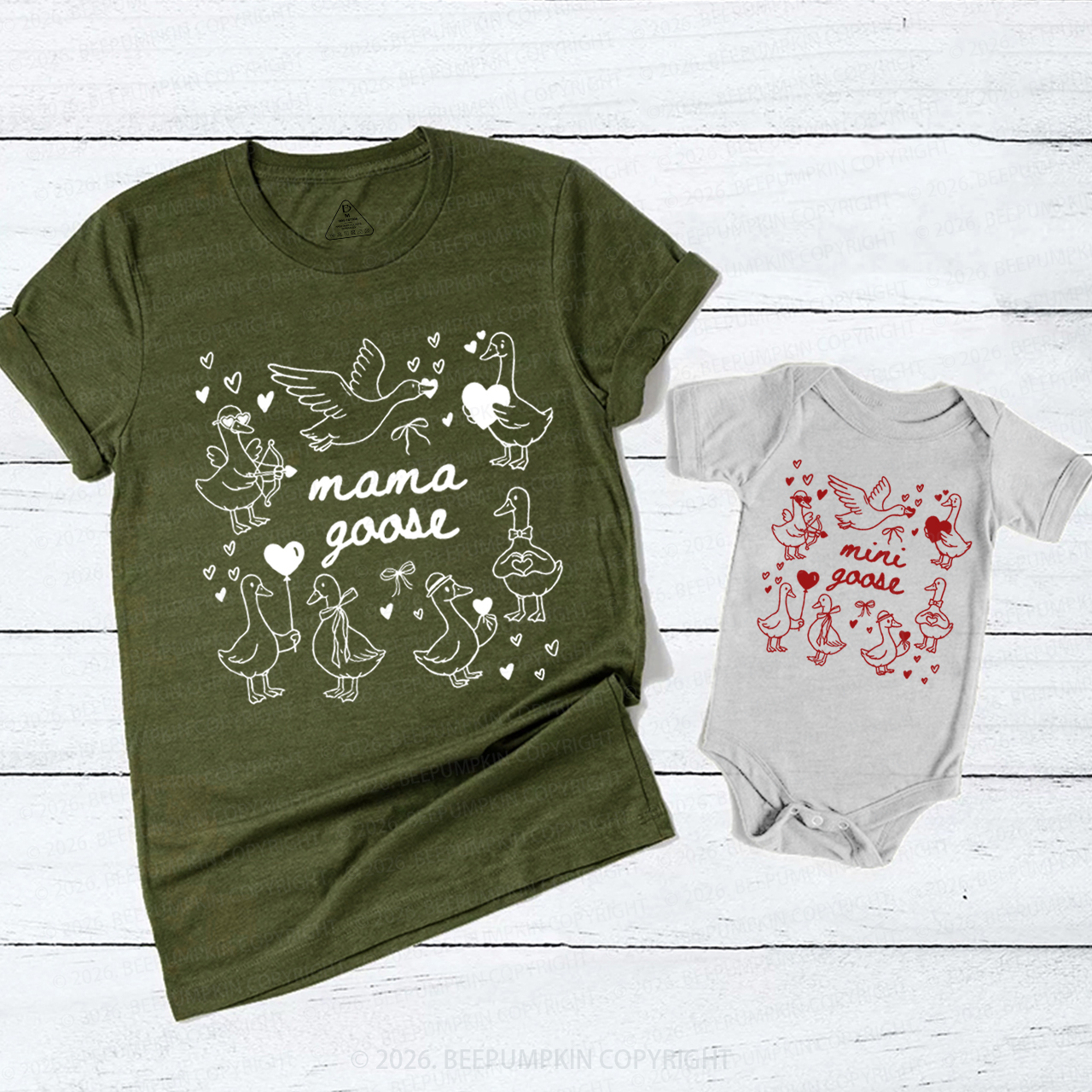 Silly Goose Mommy and Me Mom&Me Matching T-Shirts