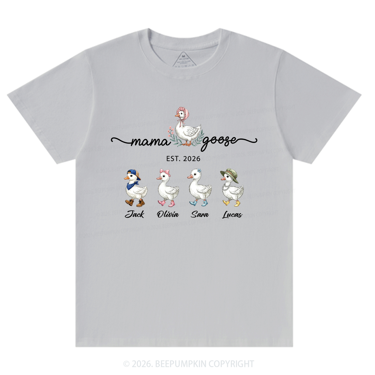 Personalized Mama Kids Names T-Shirts