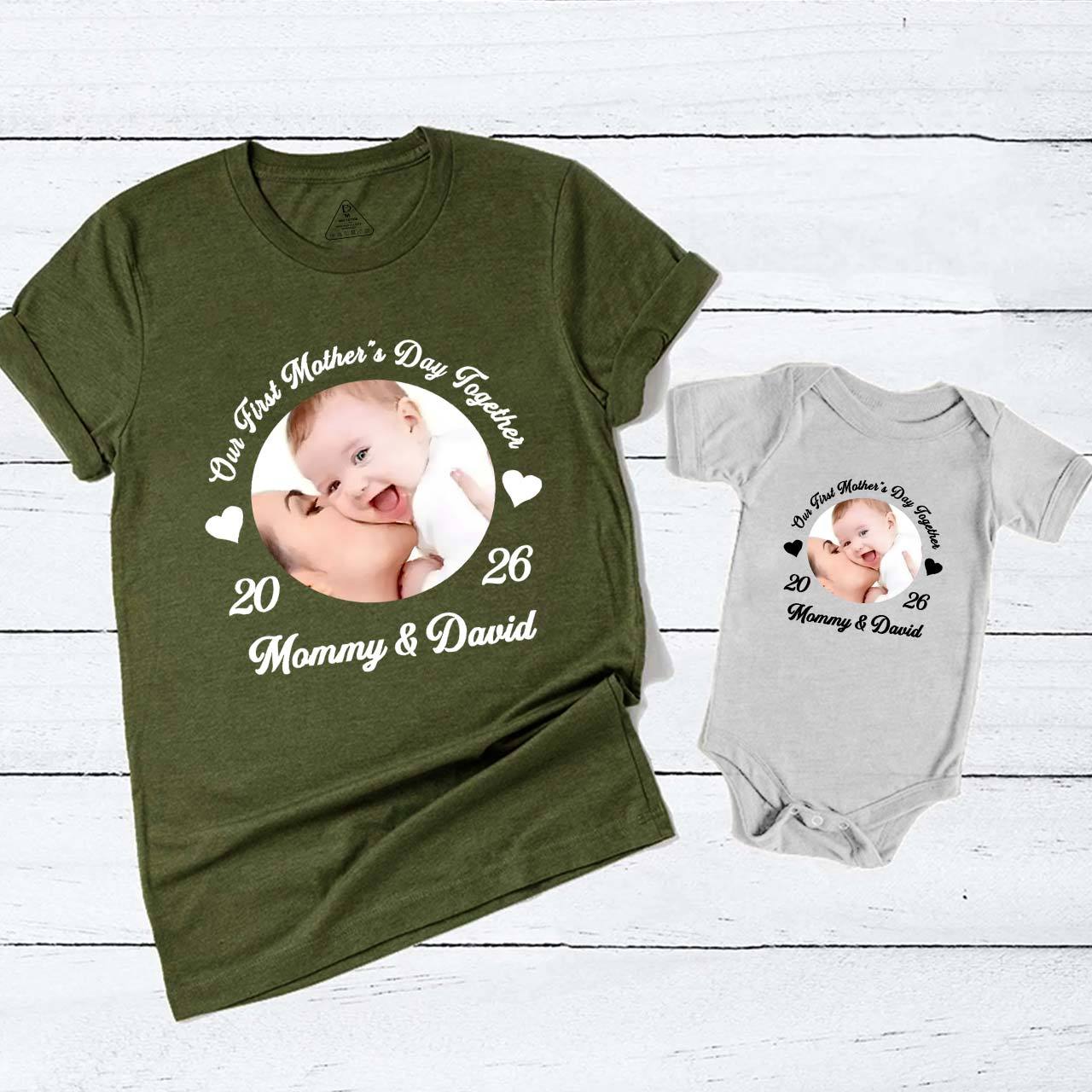 Our First Mother's Day Together With Photos Matching T-Shirts