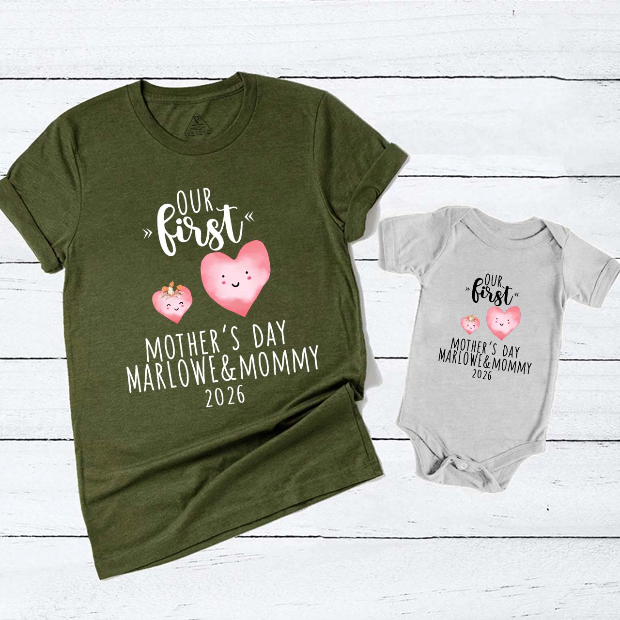 Our First Mother's Day Love Matching T-Shirt