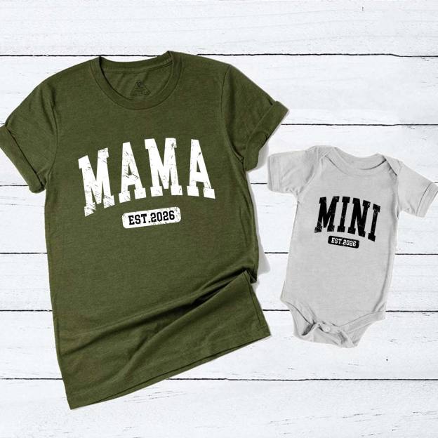 Mama Mini Gift Mom&Me Matching Tees