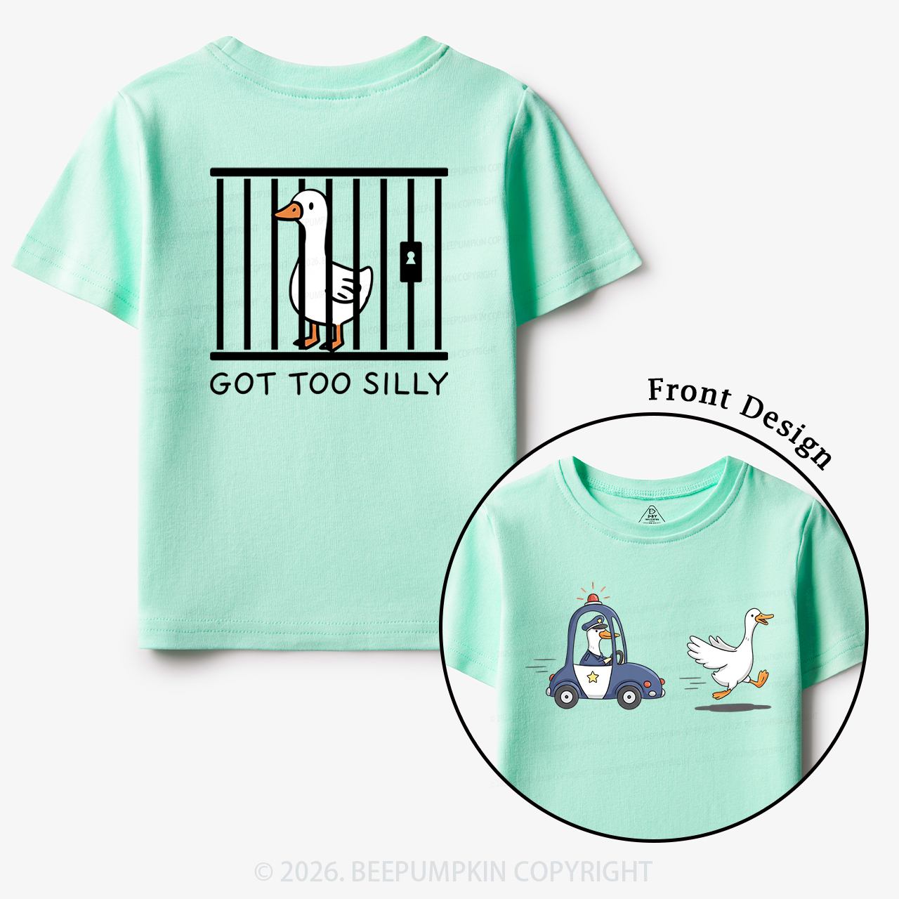 Got Too Silly Funny Goose Toddler&Kid's Tees