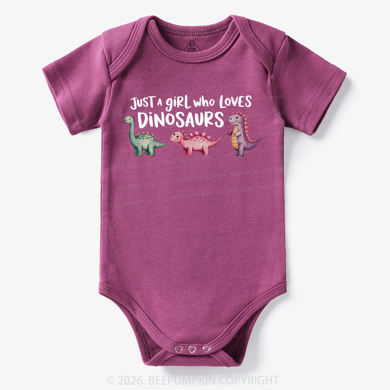 Just A Girl Who Loves Dinosaurs Bodysuit