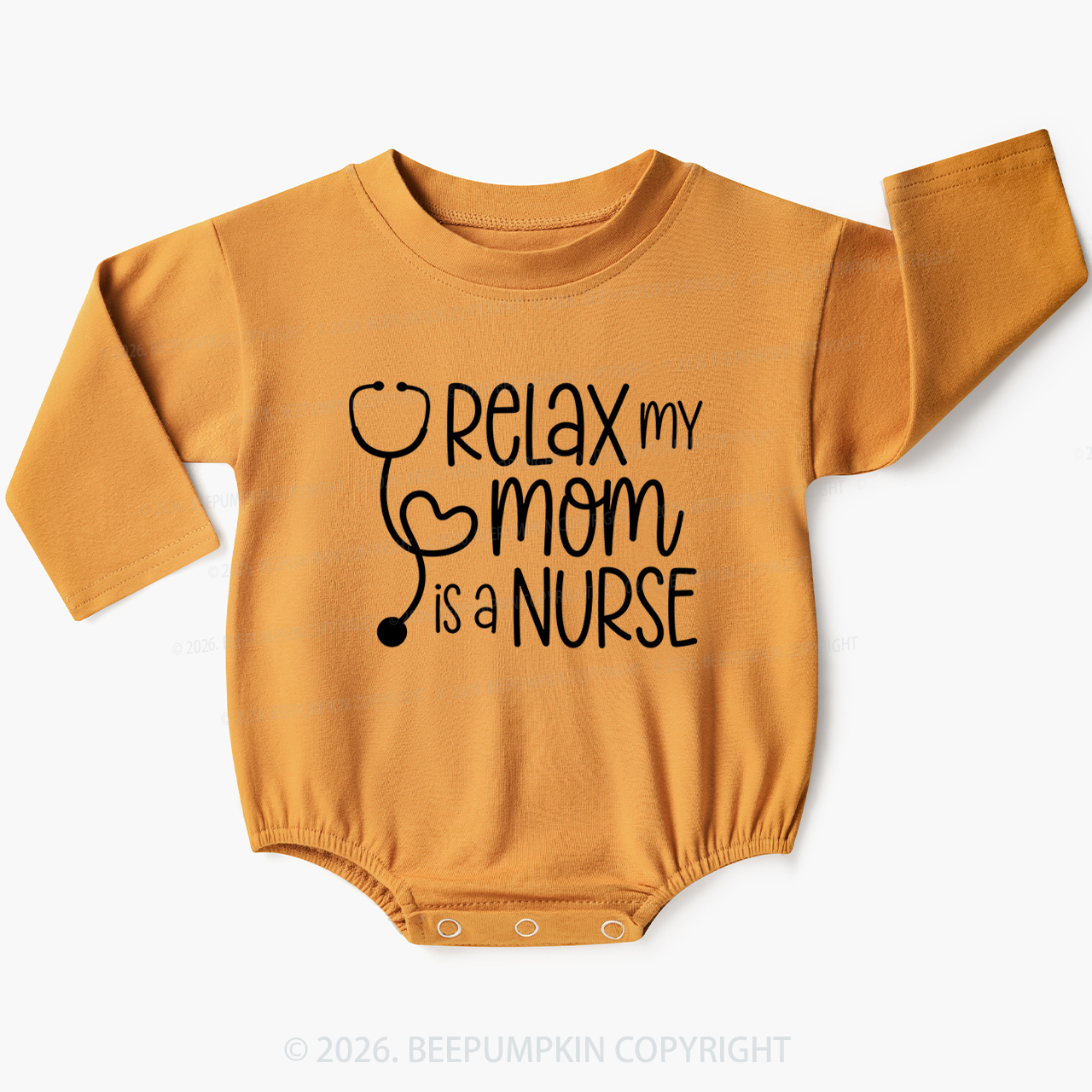 Relax My Mom Is A Nurse Baby Bubble Romper