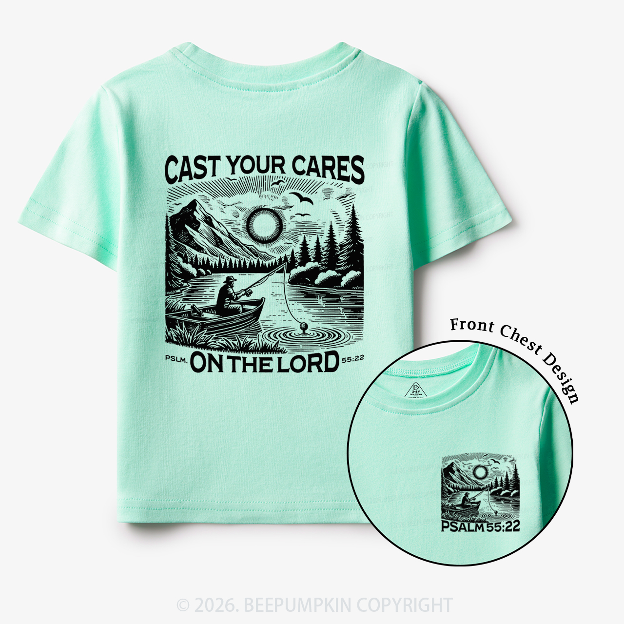 Cast Your Cares On The Lord Toddler&Kid's Tees